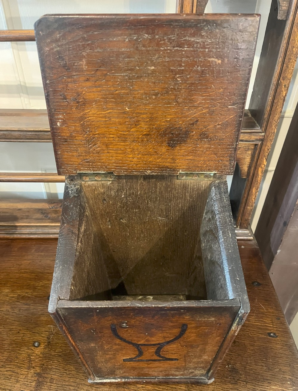 George III Oak Candle Box View III