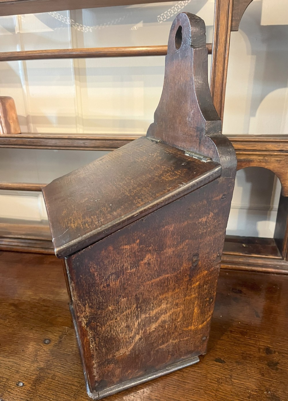 George III Oak Candle Box View IV