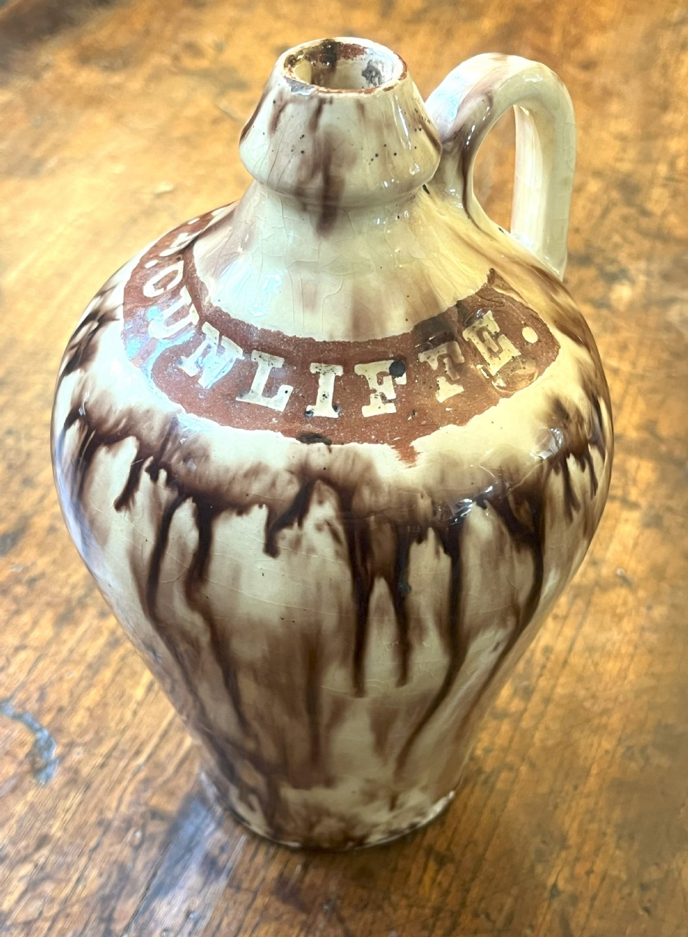 George III Halifax Red Earthenware Flagon