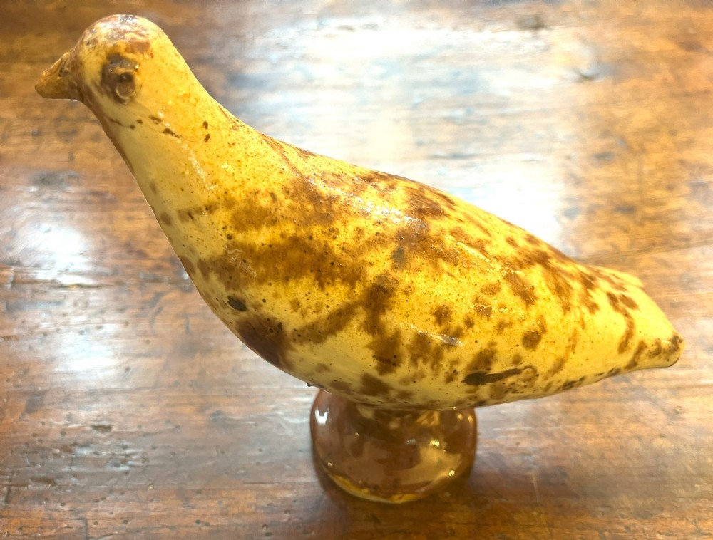 Rare 19th Century Earthenware Bird Whistle
