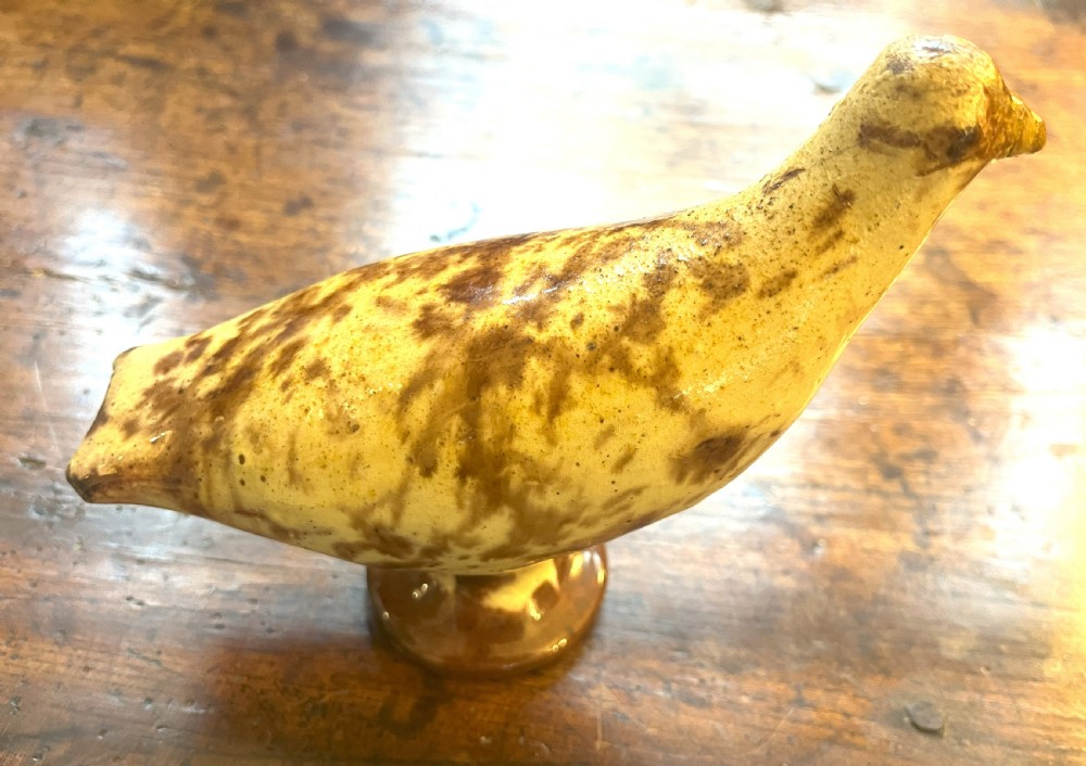 Rare 19th Century Earthenware Bird Whistle View II