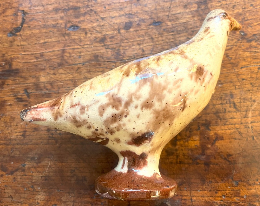 Rare 19th Century Earthenware Bird Whistle View III