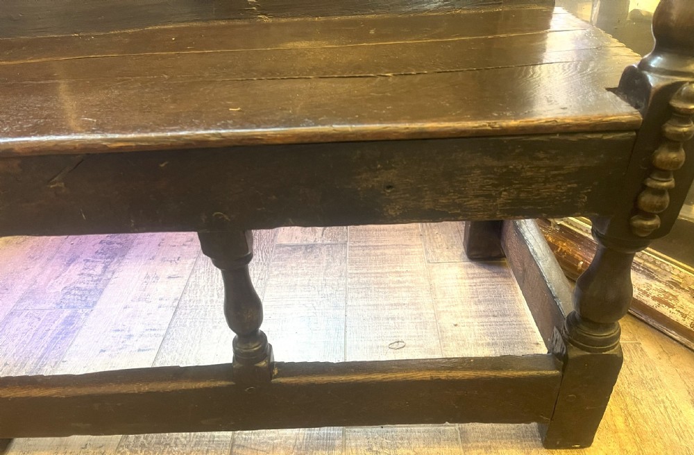 Fine Charles II Yorkshire Oak Settle c1670 View XI