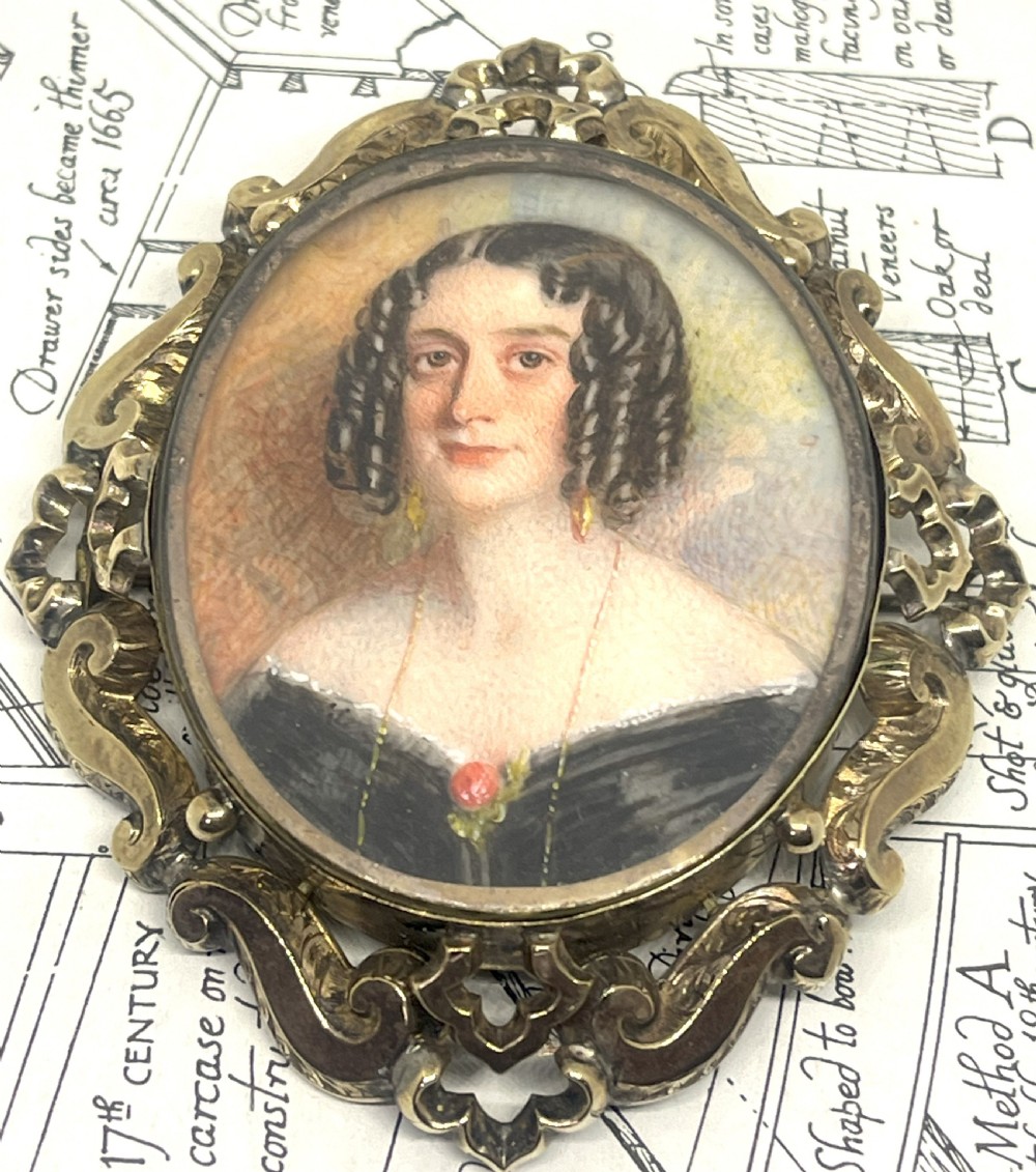 Fine Victorian Portrait Miniature View III