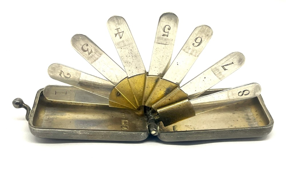Victorian Albert Barker Patent Silver Butt Marker