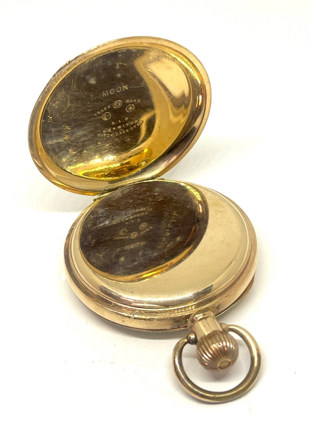 Gold Plated Open Faced Pocket Watch View IV