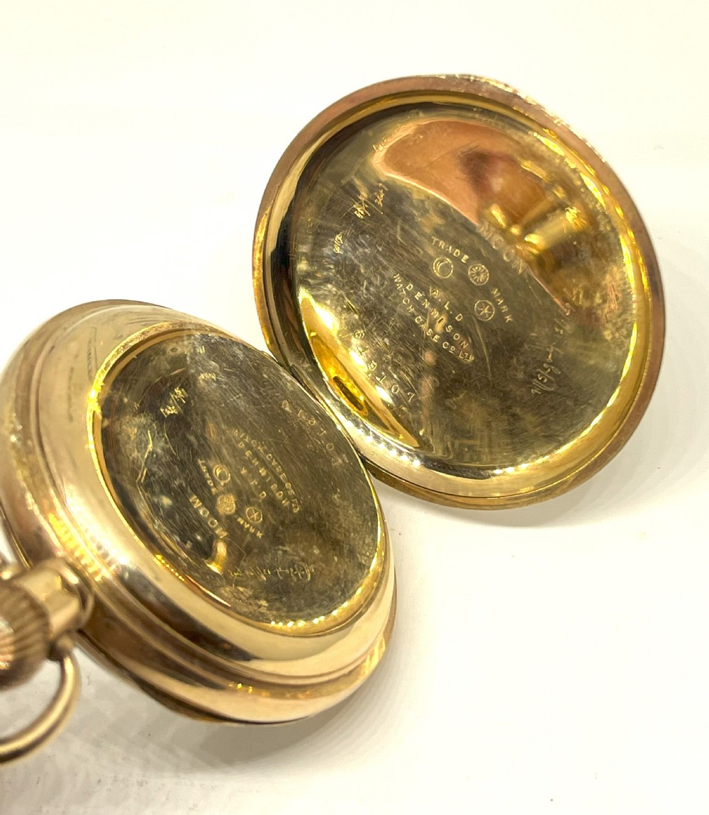 Gold Plated Open Faced Pocket Watch View V