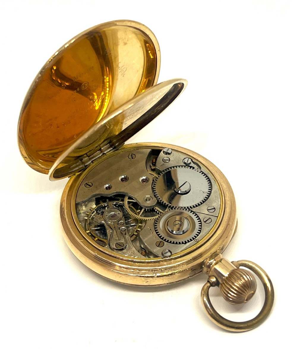 Gold Plated Open Faced Pocket Watch View VI