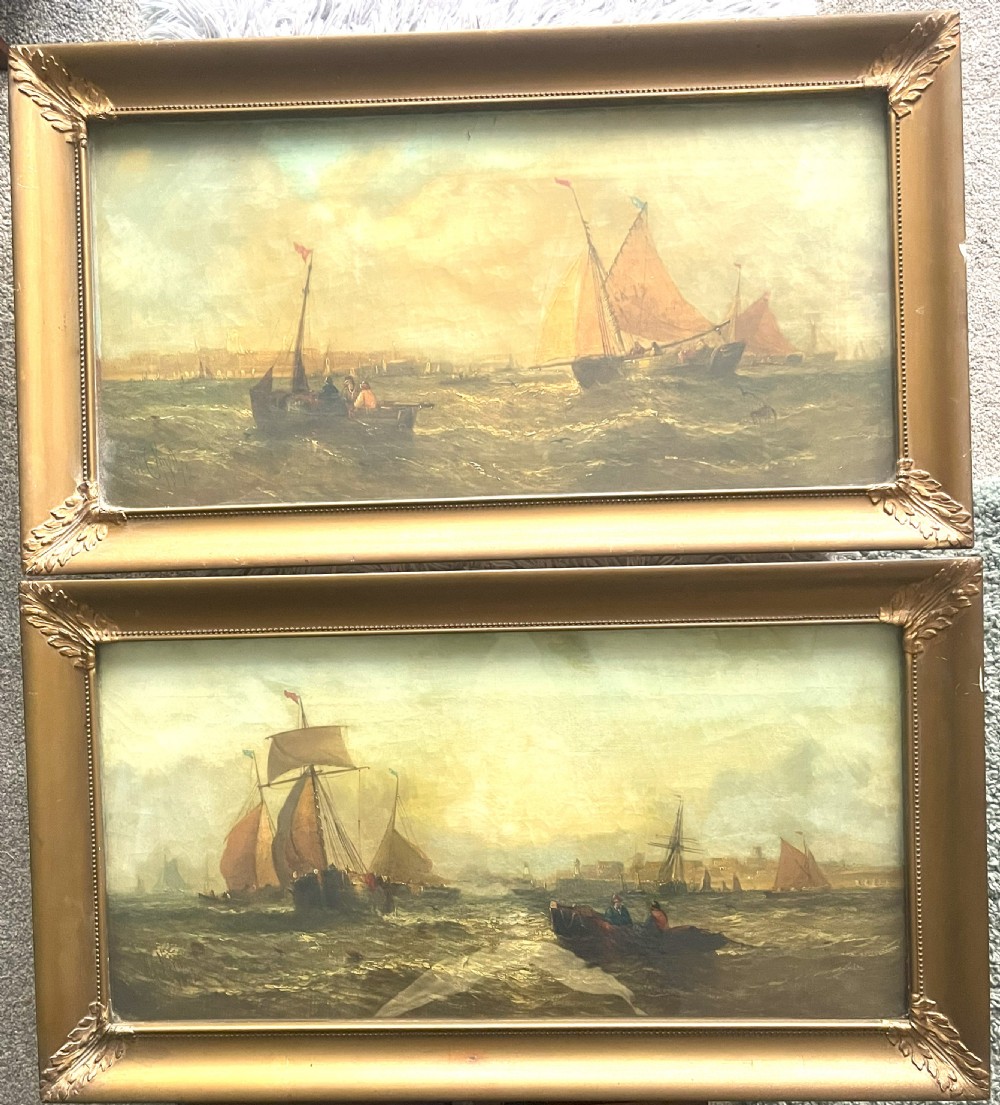 Pair Of William Calcott Knell (1830-1880) Framed Oil Paintings View II