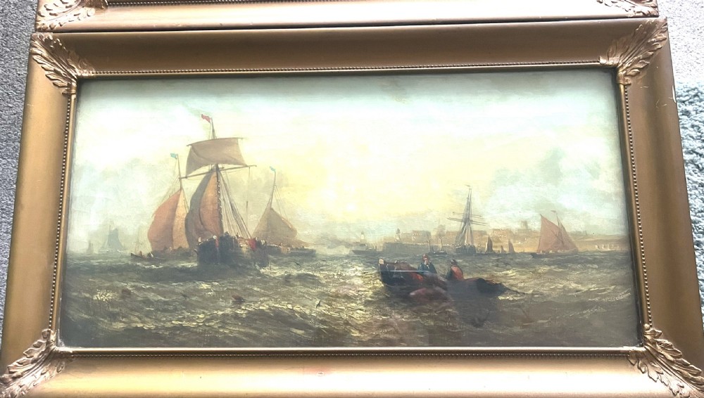 Pair Of William Calcott Knell (1830-1880) Framed Oil Paintings View III