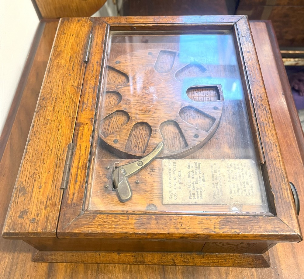 Victorian Shop Counter Coin Operated Stamp Dispenser View VII