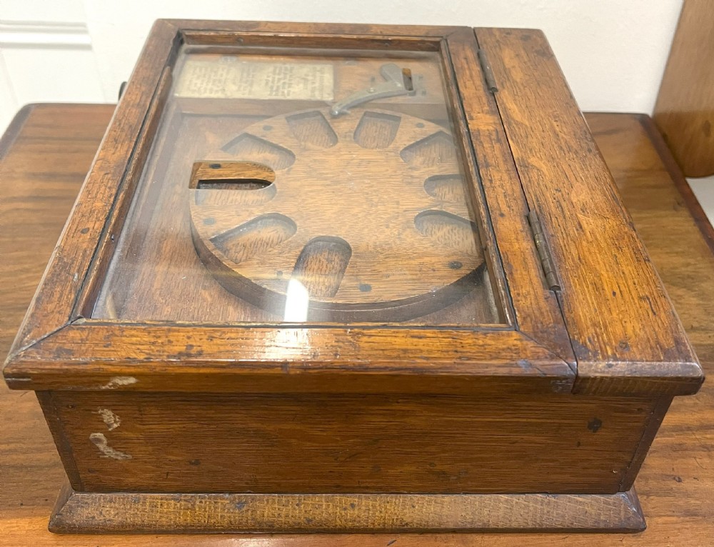 Victorian Shop Counter Coin Operated Stamp Dispenser View IX