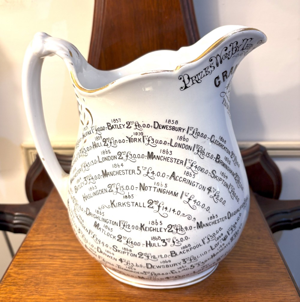 Rare Bridgwood Documentary Jug 1882