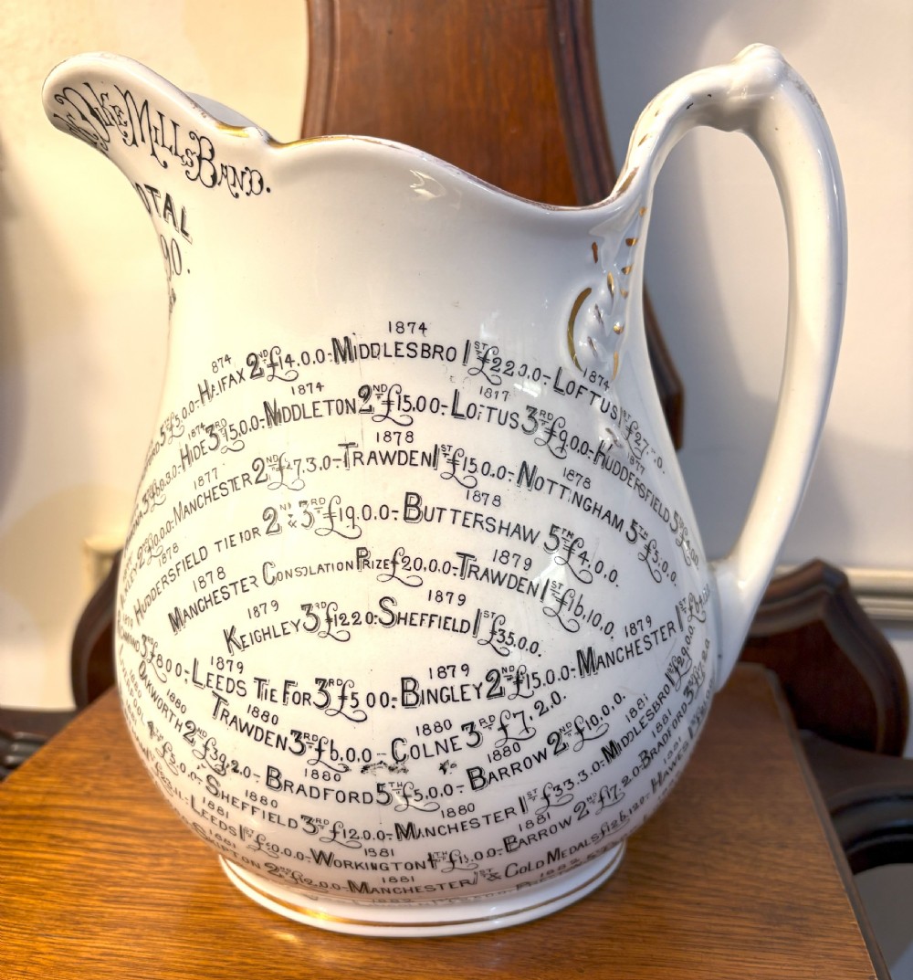 Rare Bridgwood Documentary Jug 1882 View III