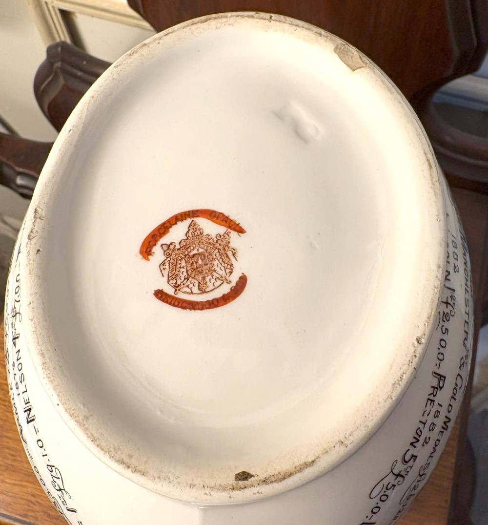 Rare Bridgwood Documentary Jug 1882 View V