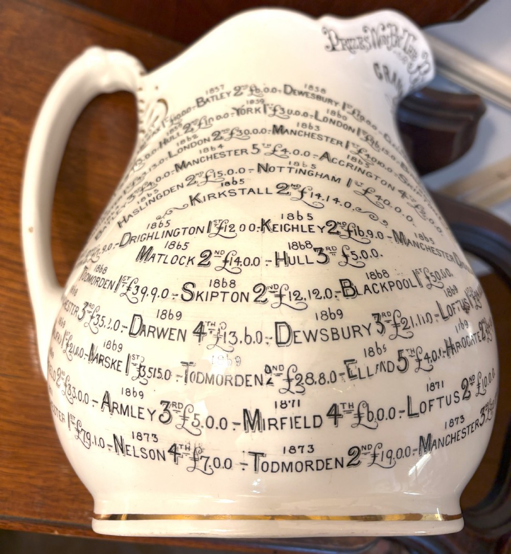 Rare Bridgwood Documentary Jug 1882 View VIII