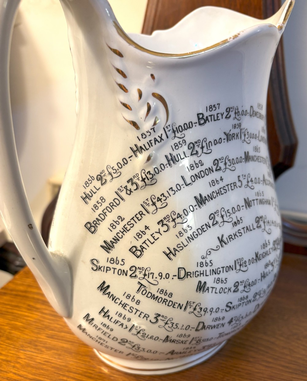 Rare Bridgwood Documentary Jug 1882 View IX