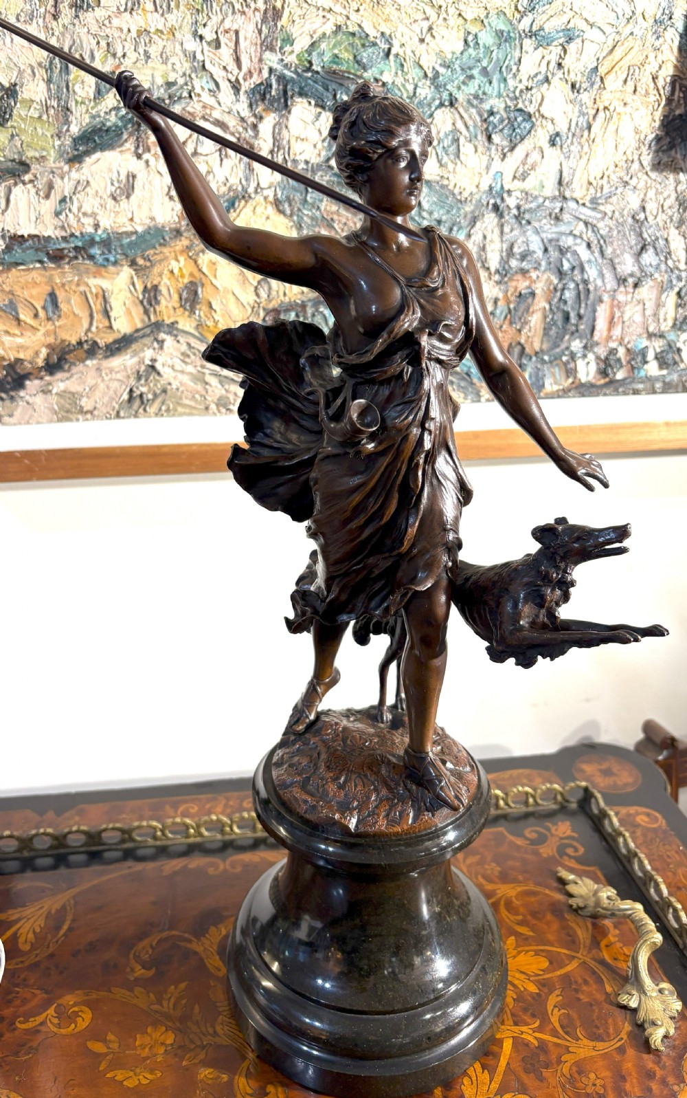 Franz Iffland (1886-1925) Bronze Of Diana