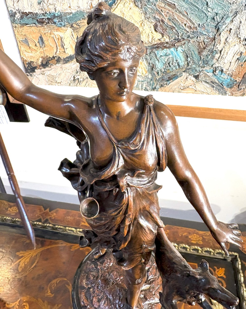 Franz Iffland (1886-1925) Bronze Of Diana View II