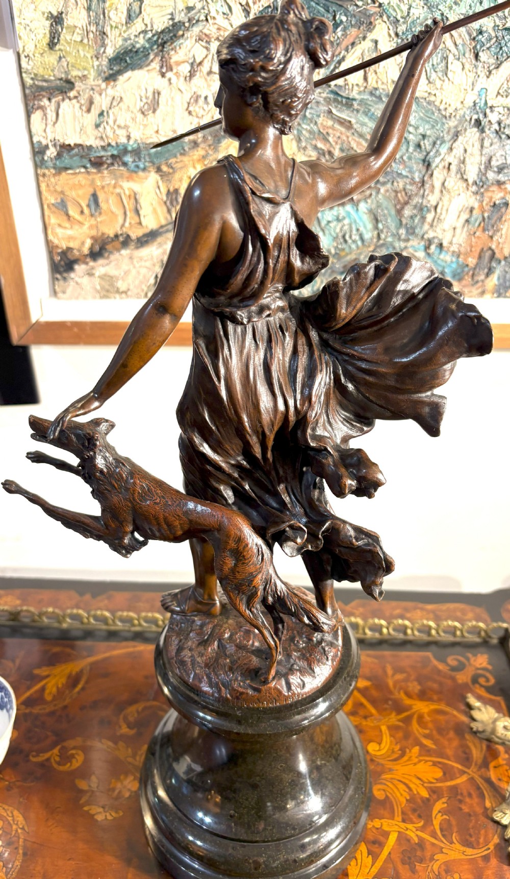 Franz Iffland (1886-1925) Bronze Of Diana View IV