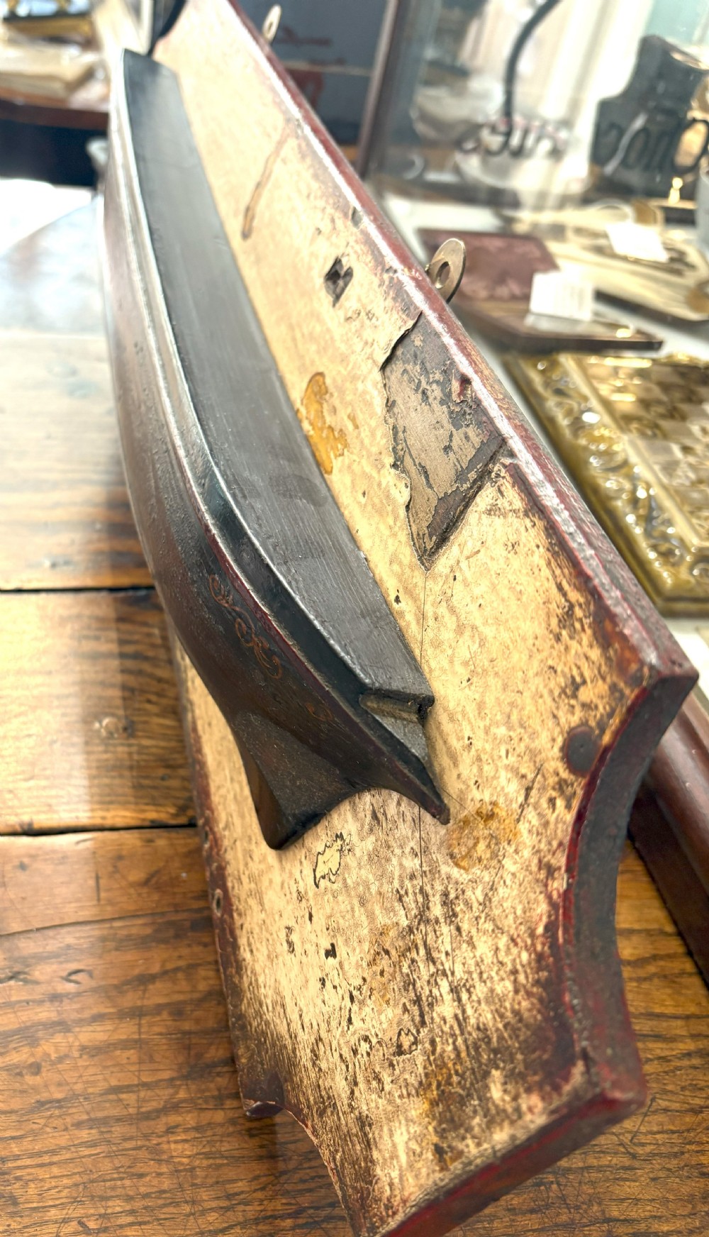 Antique Half Hull Coastal Vessel View IV