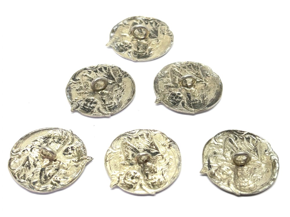 Set Of Six Chester Silver Buttons View III