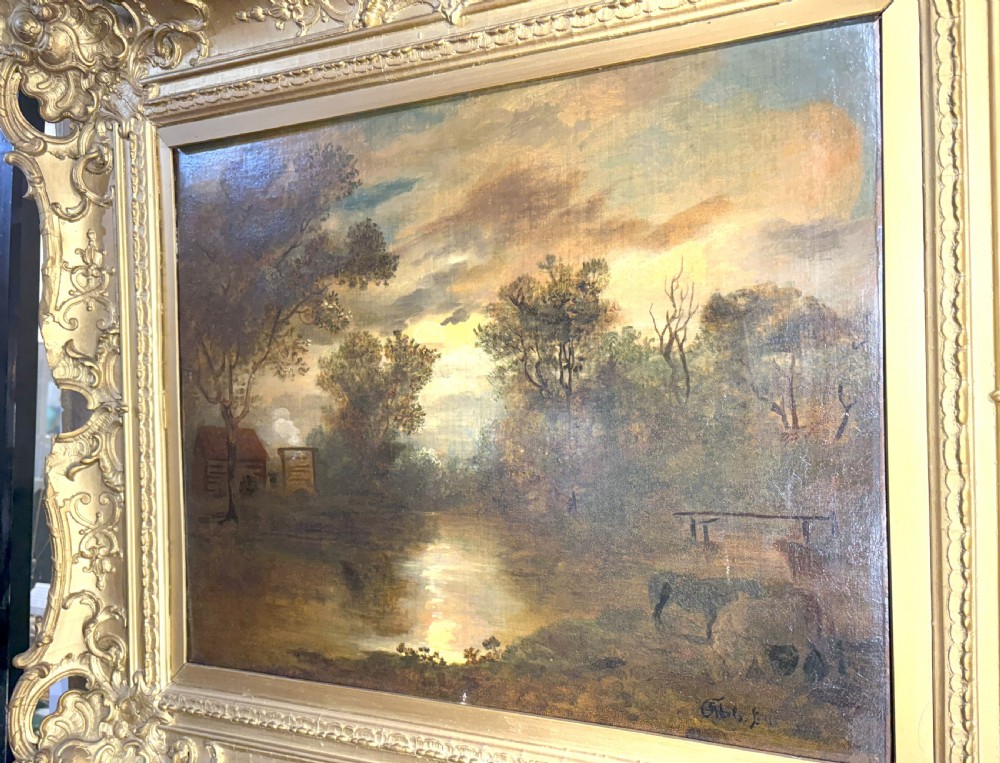 Jacobus Theodorus Abels Oil On Canvas c1840 View XII