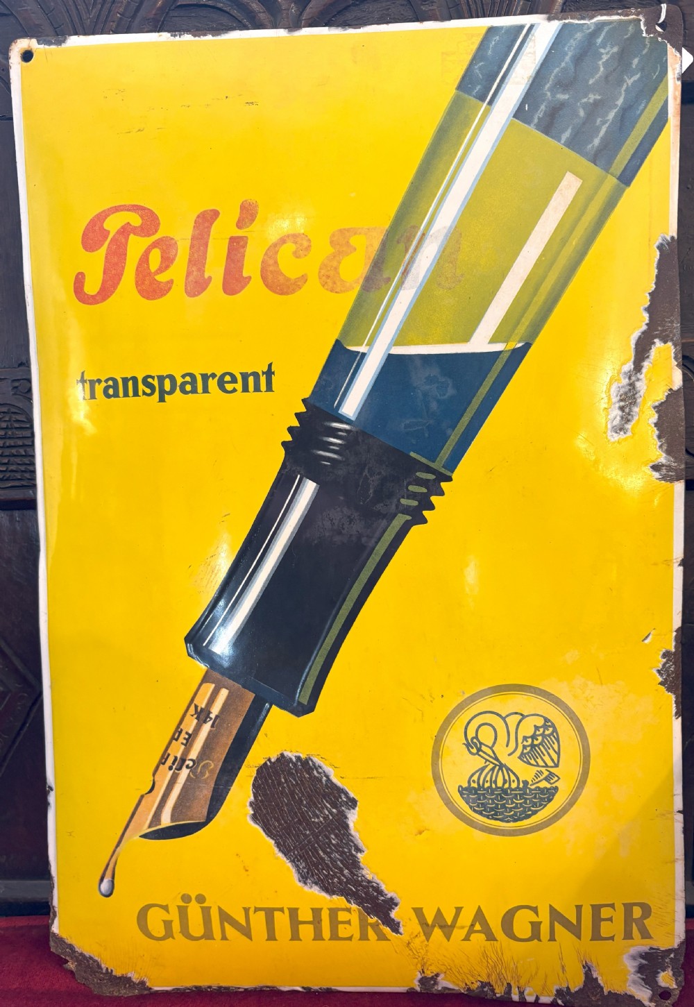 Rare German 1940's Enamel Advertising Sign