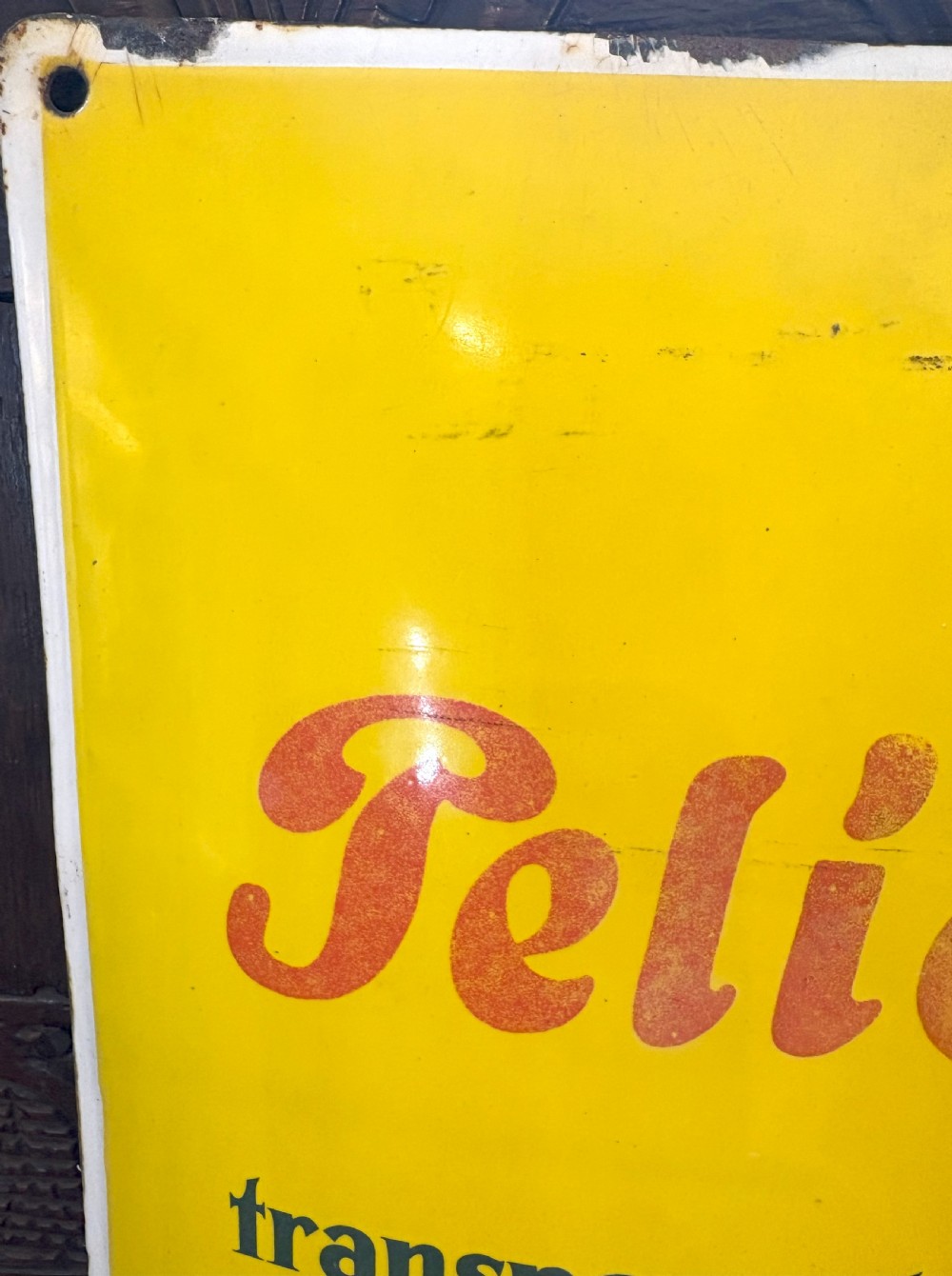 Rare German 1940's Enamel Advertising Sign View III