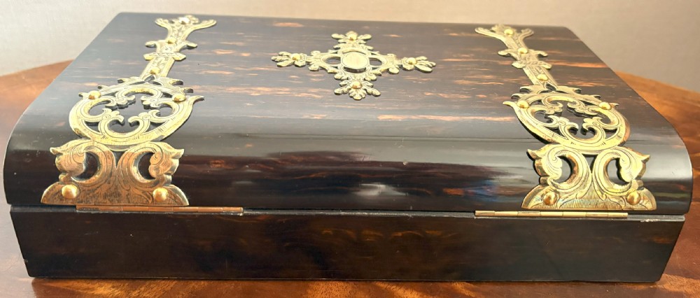 Finest Quality Coromandel Bezique Games Box View VIII