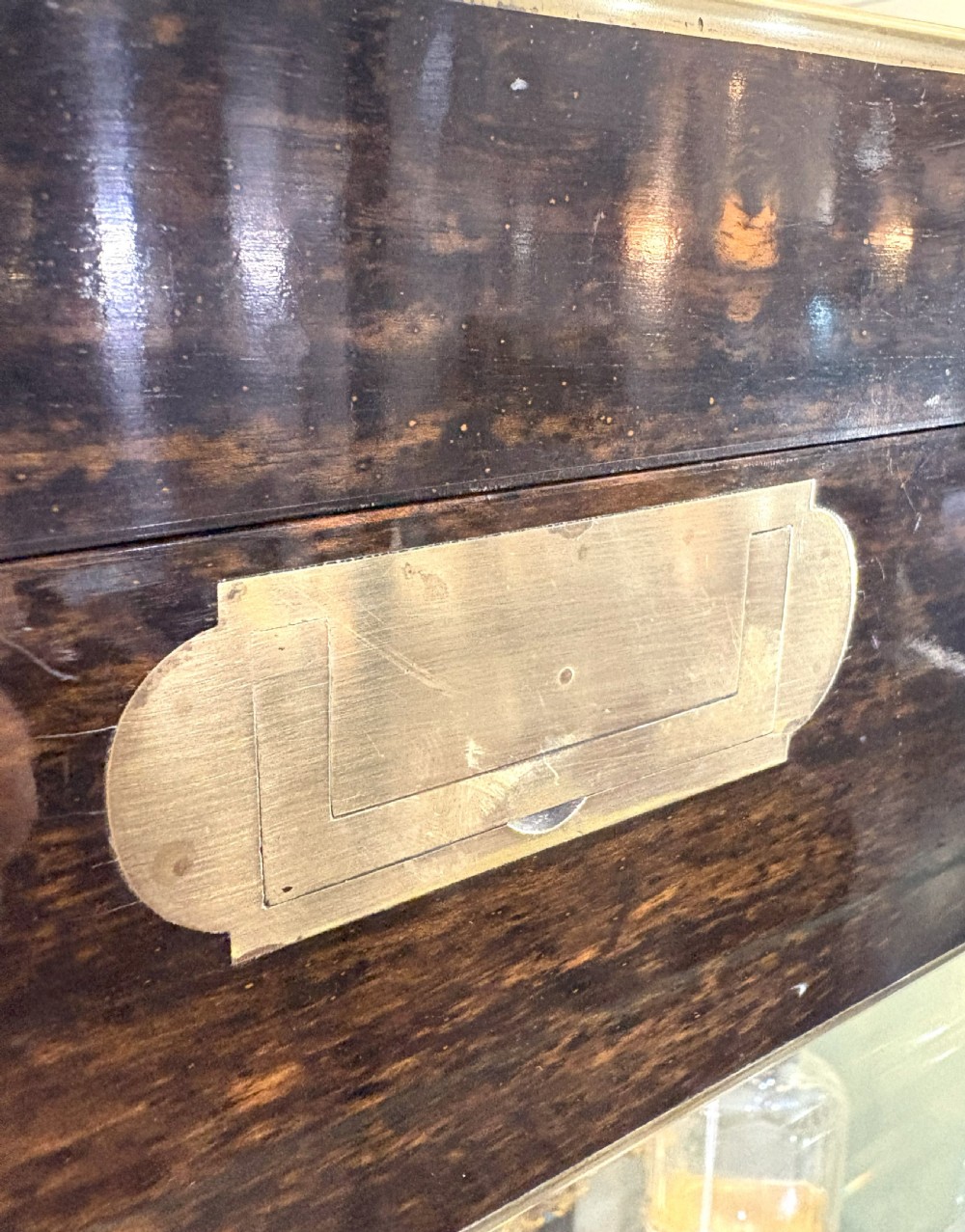 Coromandel Wood Silver Topped Glass Dressing Table Set View XII