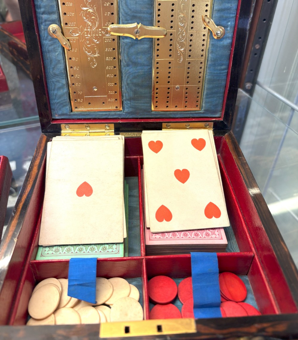 Coromandel & Agate Decorated Games Box View V