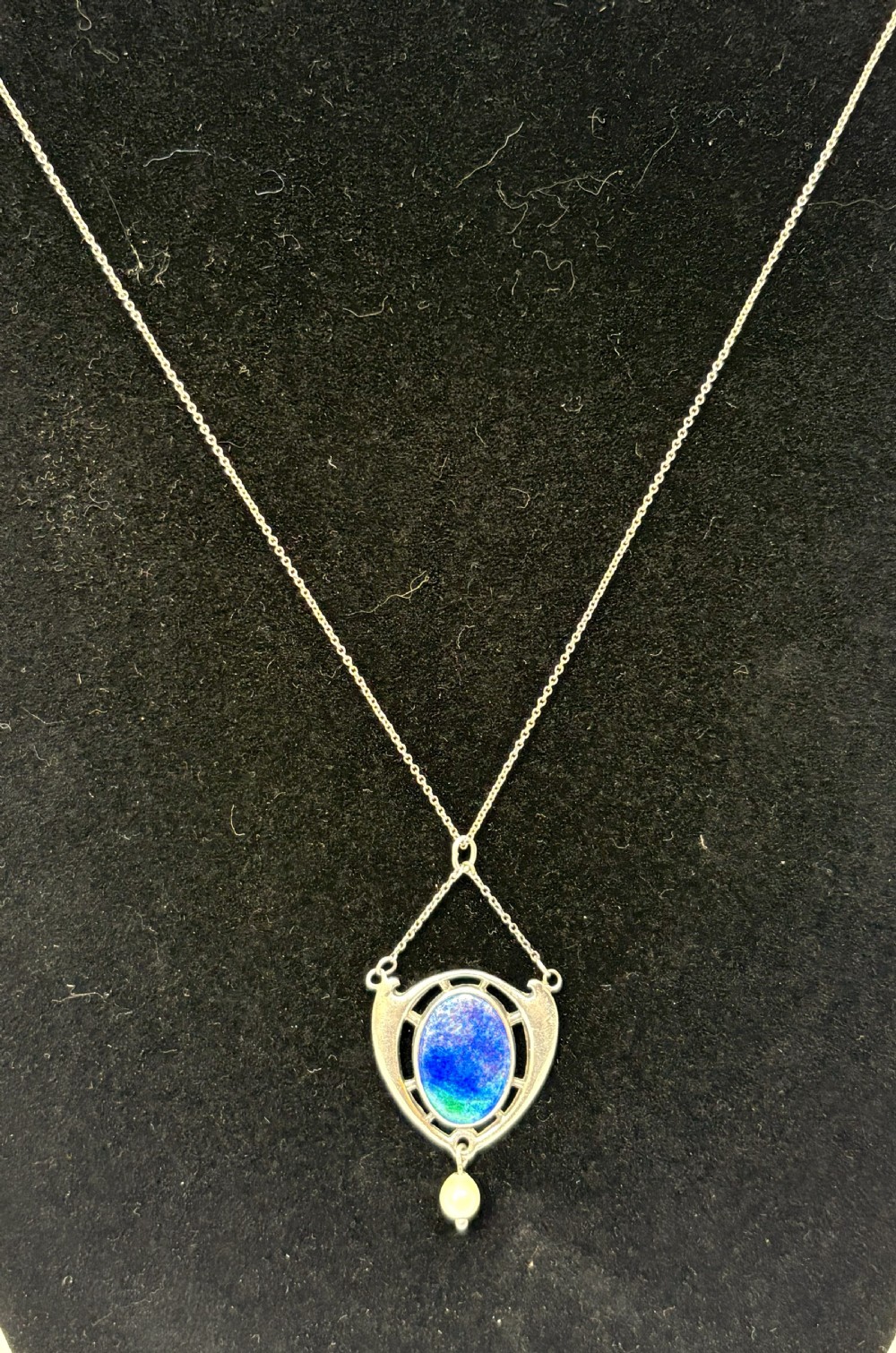 Charles Horner Silver and Enamel Arts & Crafts Pendant View II