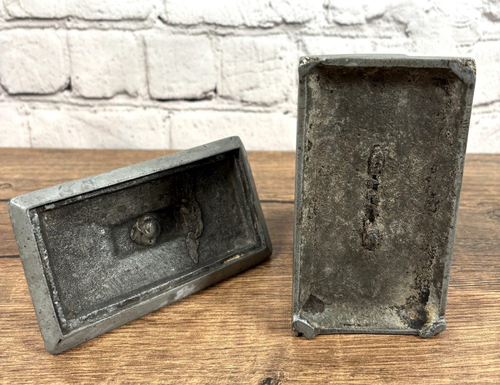 Lead & Brass Pigeon Casket Shaped Urn View V