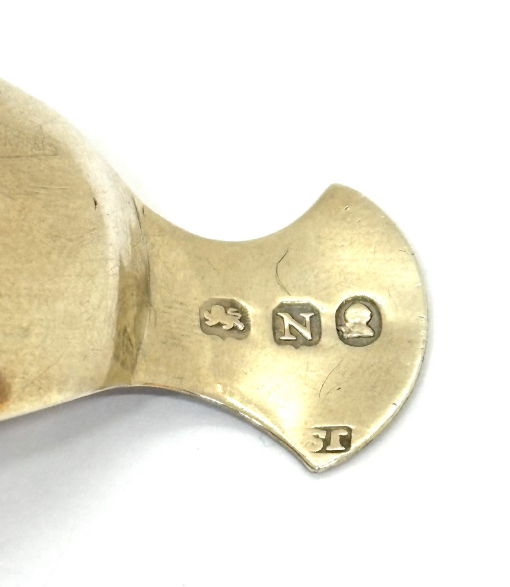 Rare George III Silver Hand Caddy Spoon View III