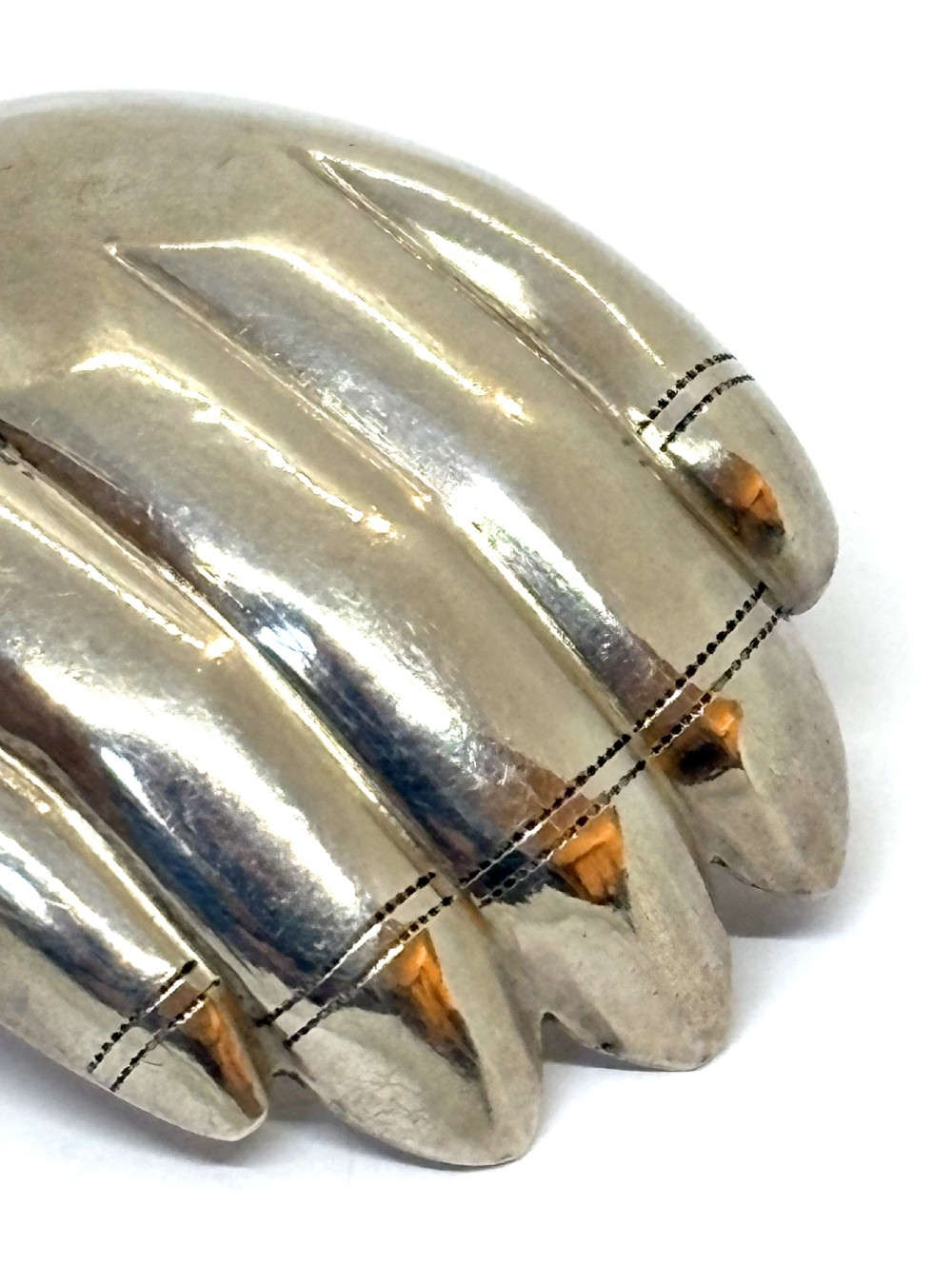 Georgian Silver Caddy Spoon As A Hand View IV