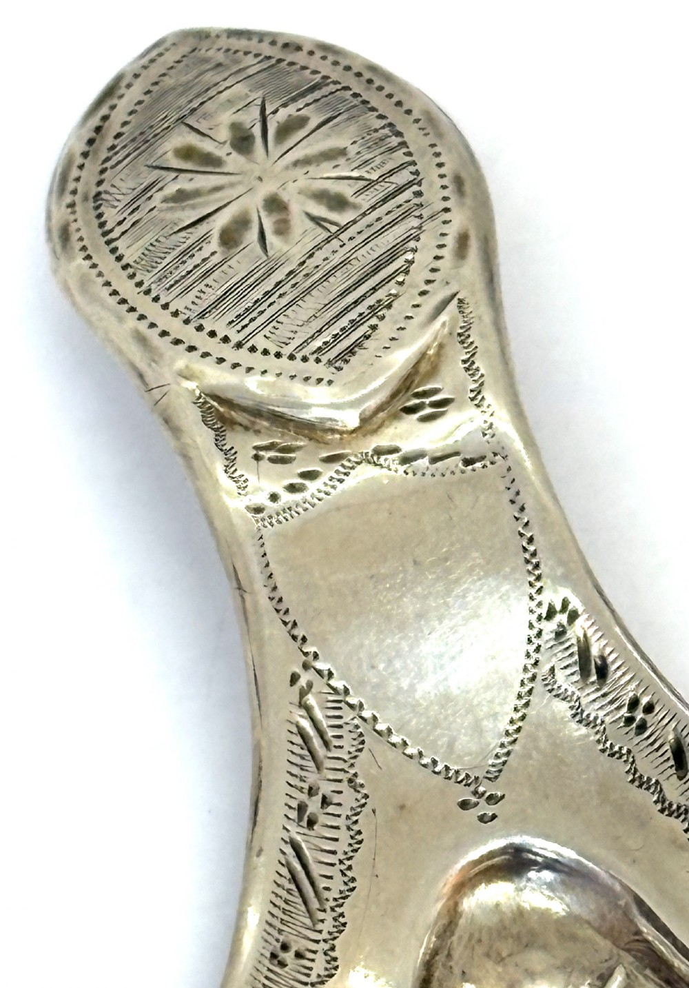 Georgian Silver Caddy Spoon 1799 View IV