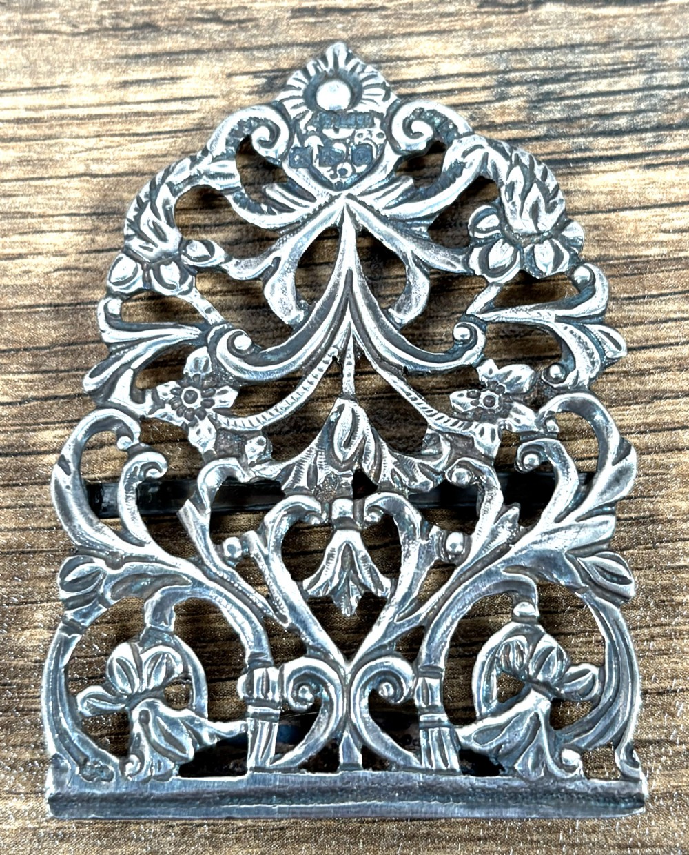 Victorian Chester Silver Belt Buckle View IV