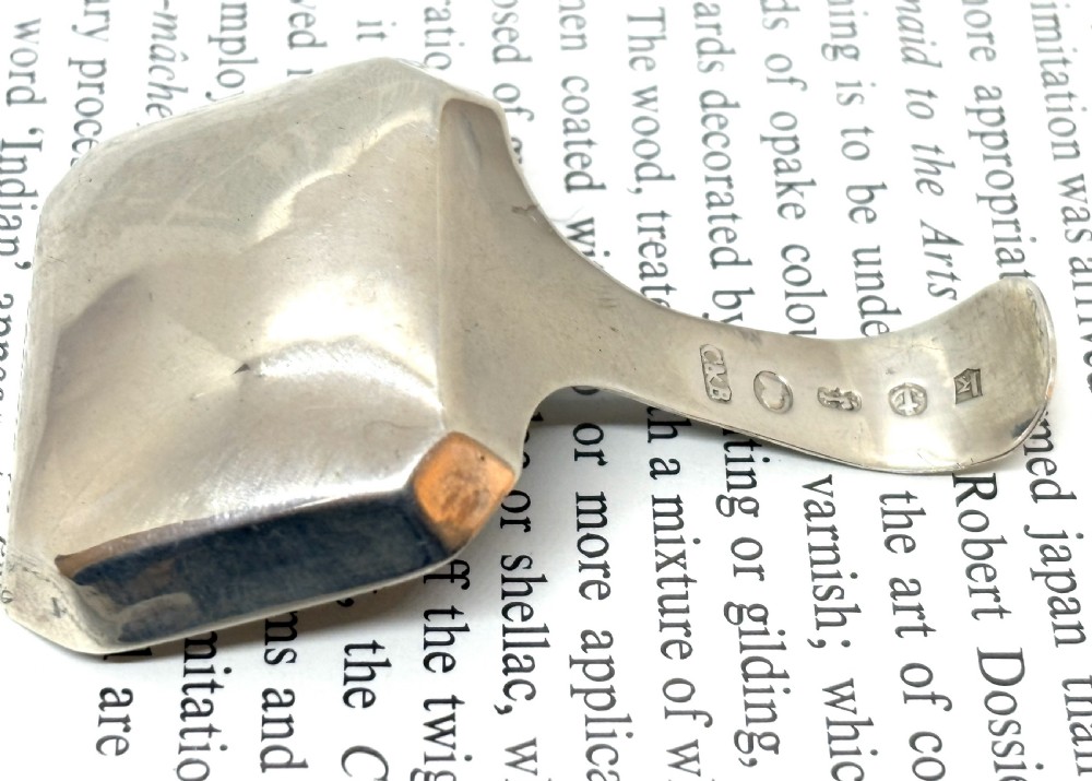 Georgian Silver Tea Caddy Spoon View V