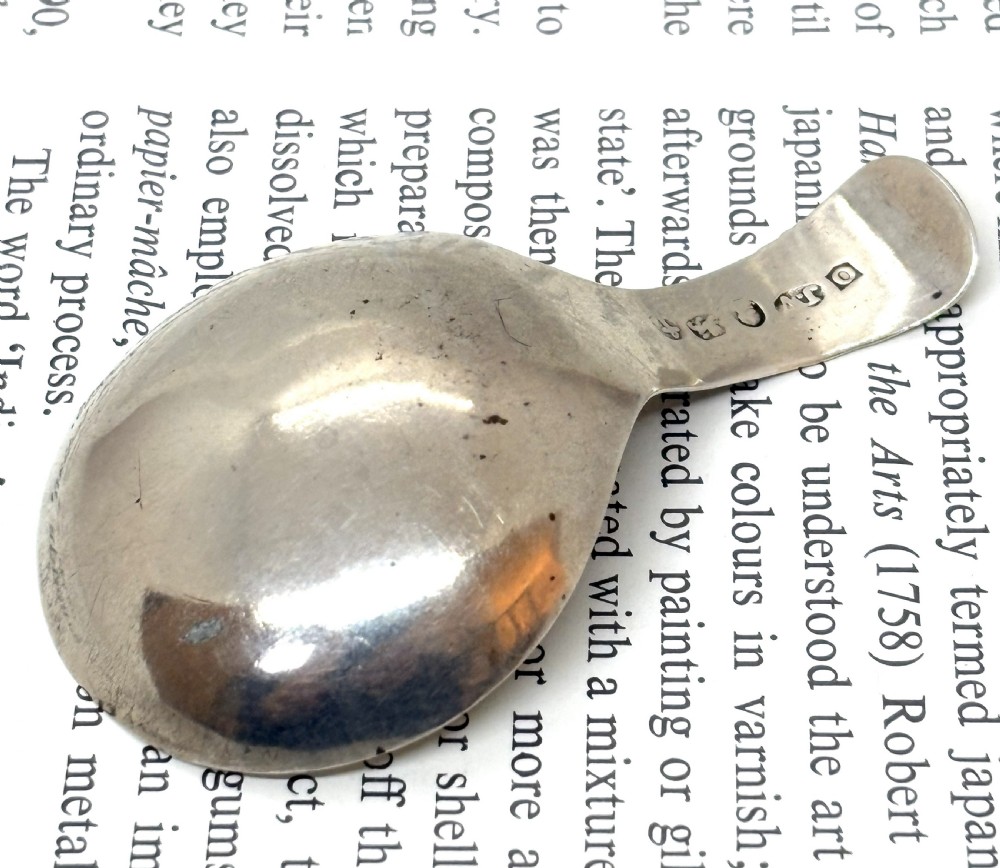 Georgian Silver Tea Caddy Spoon View V