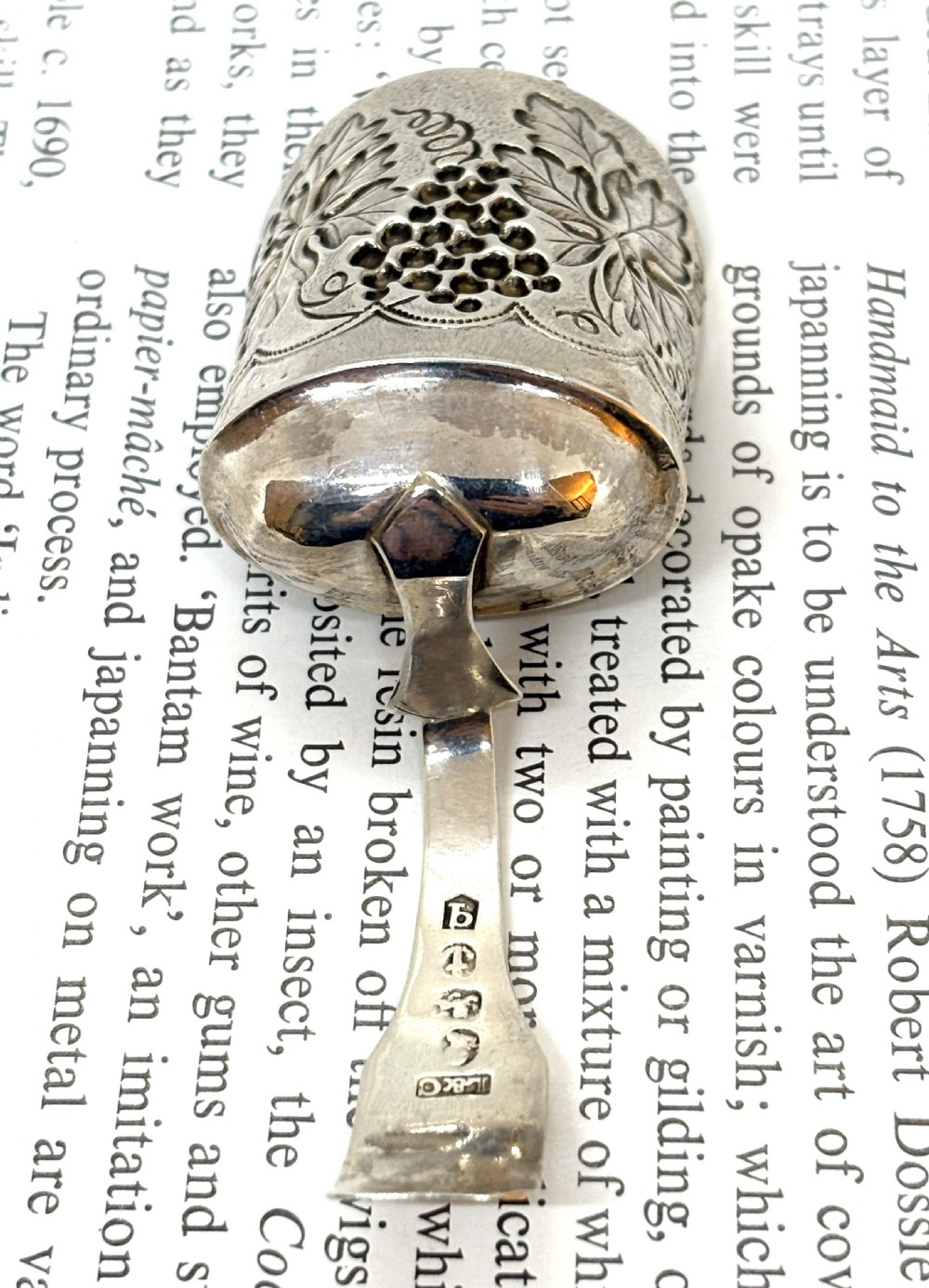 Georgian Silver Tea Caddy Spoon View V