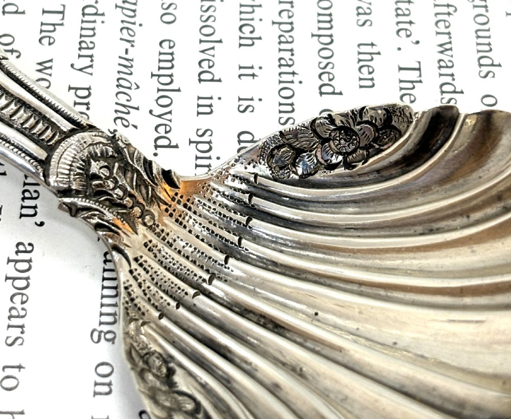 Georgian Silver Tea Caddy Spoon View V