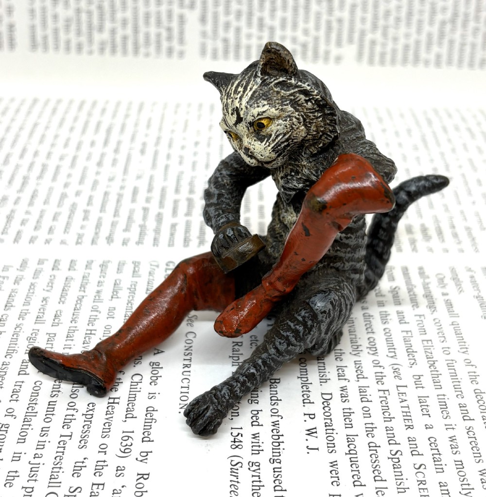 Franz Xaver Bergmann Cold Painted Bronze Whimsical Figure