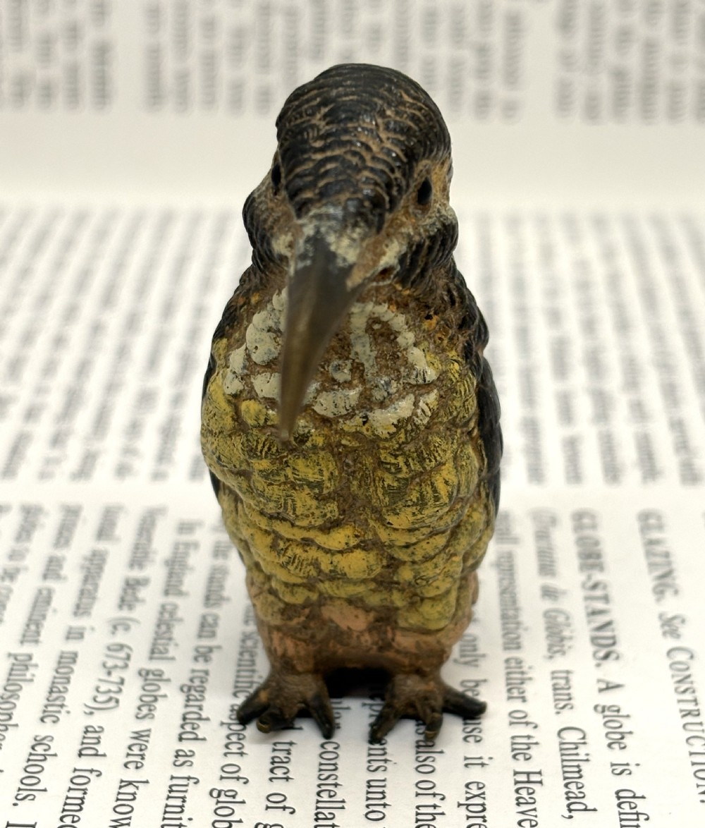 Franz Xaver Bergmann Cold Painted Bronze Kingfisher View III