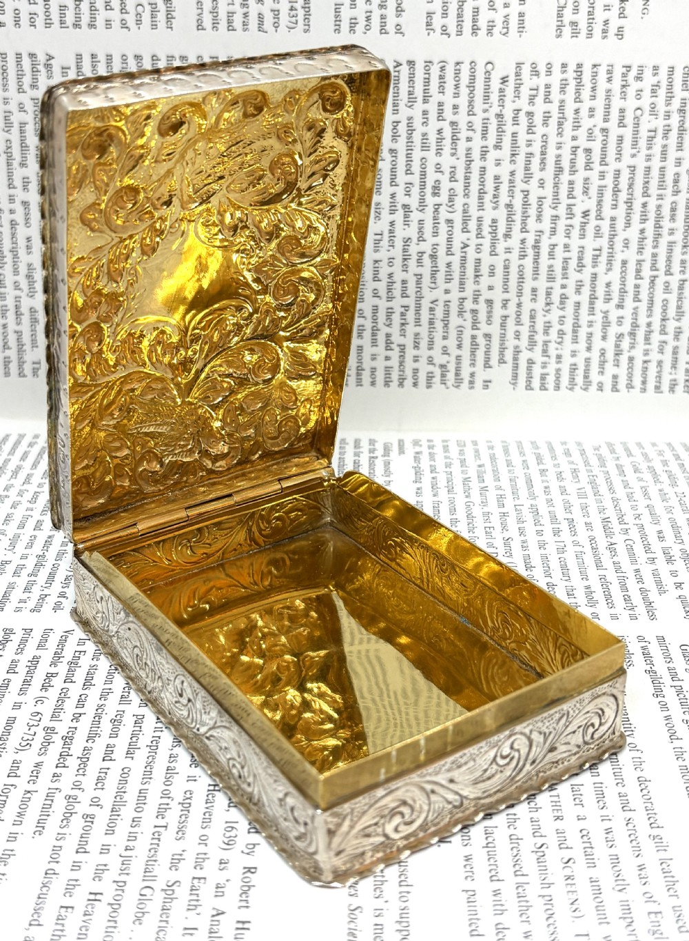 Fine Quality Silver Gilt Table Snuff Box View II