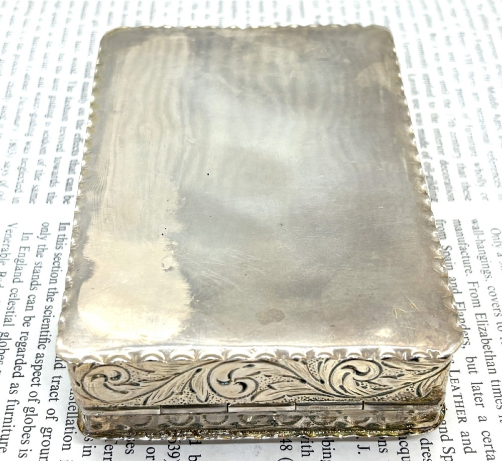 Fine Quality Silver Gilt Table Snuff Box View VI
