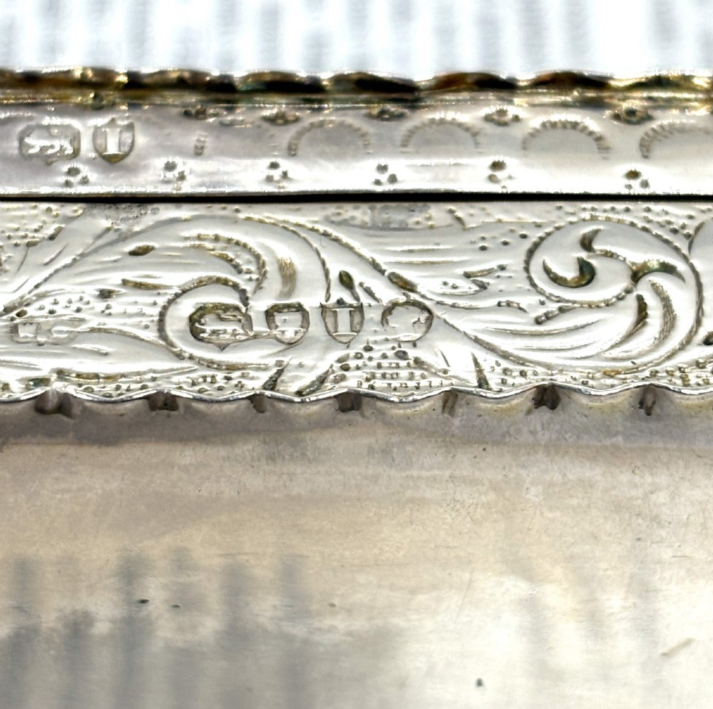 Fine Quality Silver Gilt Table Snuff Box View VII