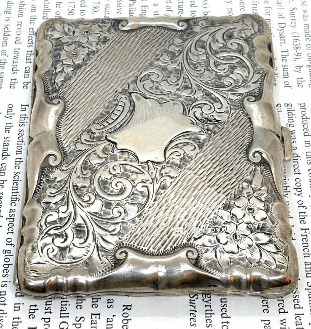 Fine Silver Aide Memoire & Card Case