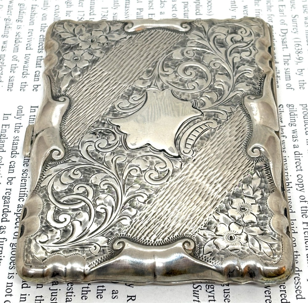 Fine Silver Aide Memoire & Card Case View II