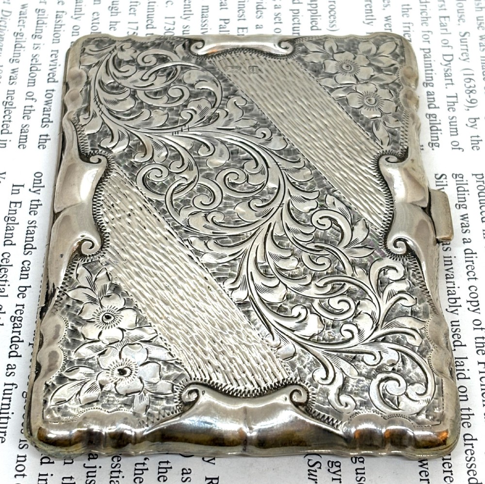 Fine Silver Aide Memoire & Card Case View V